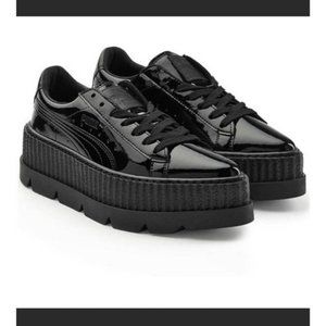 Rihanna Patent Fenty Creepers Puma black shoes Women 8